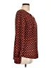 Merona 100% Polyester Orange 3/4 Sleeve Blouse Size L - photo 4