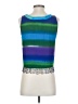 Key Lime Pie 100% Rayon Blue Sleeveless Blouse Size S - photo 2