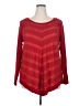 AGB Chevron-herringbone Red Pullover Sweater Size 2X - photo 1