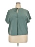 M&S 100% Polyester Teal Short Sleeve Polo Size 18 - photo 1