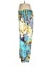 Natori 100% Polyester Print Blue Casual Pants Size L - photo 5