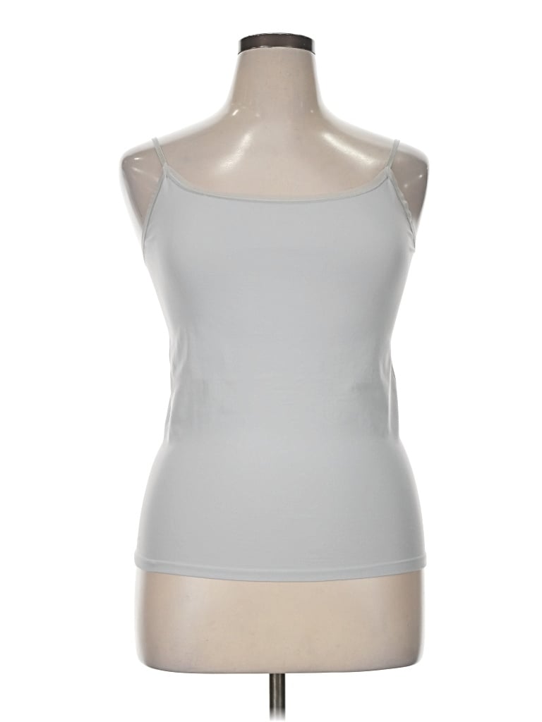 Pre-owned Ann Taylor Tank Top Silver Strapless Neckline Tops