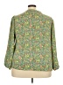 PREMISE 100% Polyester Green 3/4 Sleeve Blouse Size 2X - photo 2