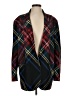 Norma Kamali Plaid Burgundy Blazer Size S - photo 1
