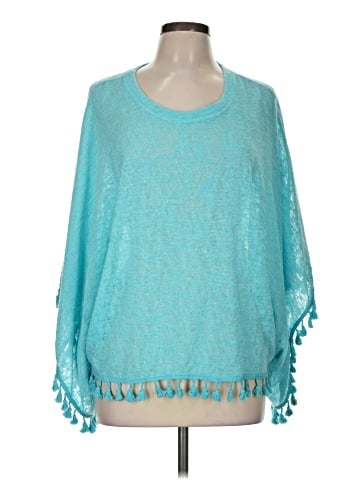 Blue Saks Fifth Avenue Poncho (view 1)