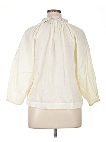 Lilla P 3/4 Sleeve Button-Down Shirt (view 2)