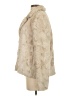 Georgie 100% Polyester Ivory Faux Fur Jacket Size S - photo 5