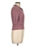 Unbranded 100% Rayon Burgundy Short Sleeve Top Size L - photo 4