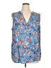 Torrid 100% Rayon Blue Sleeveless Blouse Size 2X Plus (2) - photo 1