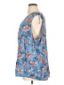 Torrid 100% Rayon Blue Sleeveless Blouse Size 2X Plus (2) - photo 5