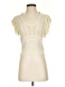 Zara Ivory Short Sleeve Top Size S - photo 1