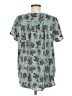 Lularoe Paisley Teal Short Sleeve Blouse Size M - photo 2