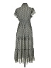 Max Studio 100% Polyester Polka Dots Gray Black Casual Dress Size XS - photo 2