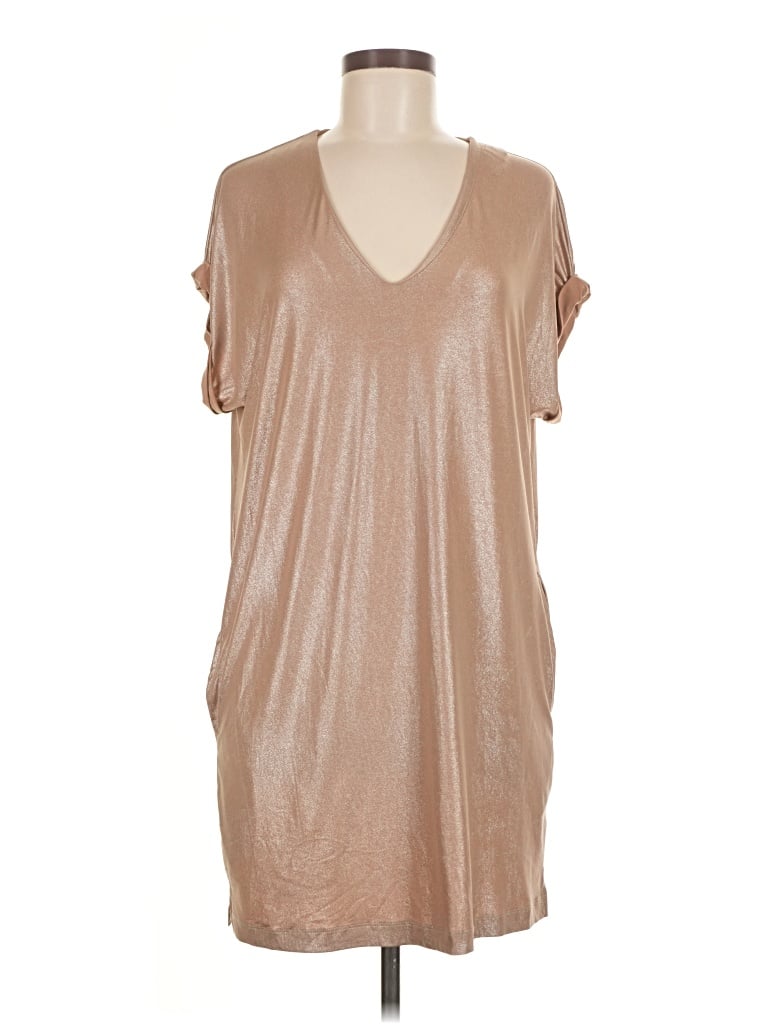 Pre-owned Moon Ryder Casual Dress In Tan