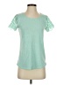 The Limited 100% Polyester Teal Short Sleeve Top Size S - photo 1