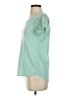 The Limited 100% Polyester Teal Short Sleeve Top Size S - photo 5