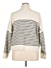 MNG Stripes Ivory Pullover Sweater Size XL - photo 2