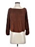 Express Outlet 100% Polyester Brown 3/4 Sleeve Blouse Size XS - photo 1