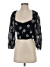 Buru Black 3/4 Sleeve Blouse Size XS - photo 1