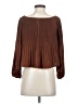 Express Outlet 100% Polyester Brown 3/4 Sleeve Blouse Size XS - photo 2