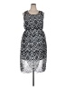 Speed Control Graphic Silver Cocktail Dress Size 2X - photo 1