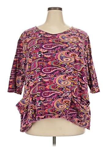 Ulla Popken 3/4 Sleeve Top (view 1)