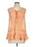 Floreat 100% Rayon Orange Sleeveless Blouse Size 10 - photo 1
