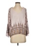 Free People Tan 3/4 Sleeve Top Size S - photo 1