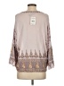 Free People Tan 3/4 Sleeve Top Size S - photo 2