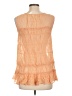 Floreat 100% Rayon Orange Sleeveless Blouse Size 10 - photo 2