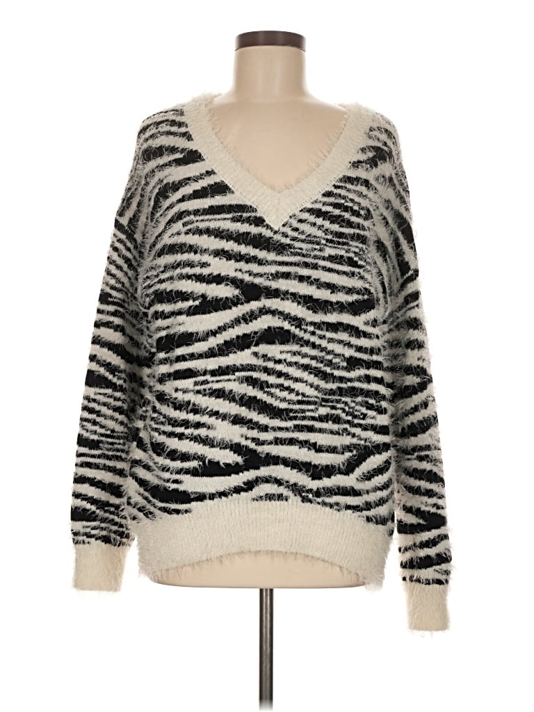 Pre-owned Steve Madden Pullover Sweater In Ivory
