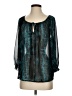 Pleione Teal 3/4 Sleeve Blouse Size S - photo 1