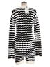 Rue Stiic 100% Cotton Chevron-herringbone Ivory Black Romper Size M - photo 2