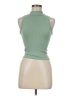 Dynamic Green Sleeveless Turtleneck One size - photo 1