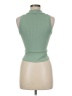 Dynamic Green Sleeveless Turtleneck One size - photo 2