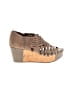 Chocolat Blu Brown Tan Wedges Size 7 - photo 1