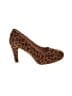Trary Animal Print Brown Heels Size 8 - photo 1