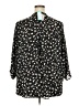 Lush 100% Polyester Black 3/4 Sleeve Blouse Size 2X - photo 2
