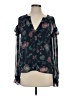 Derek Lam 100% Polyester Floral Blue 3/4 Sleeve Blouse Size EU (IT) 38 / US 2 - photo 1