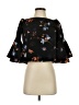 Topshop Black 3/4 Sleeve Blouse Size 2 - photo 1