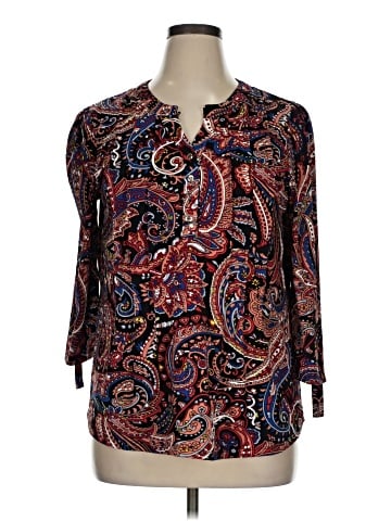 By Design 3/4 Sleeve Blouse (view 1)