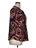 By Design Paisley Burgundy 3/4 Sleeve Blouse Size XL - photo 4