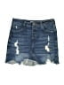 Justice Blue Denim Shorts Size 10 - photo 1