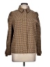 Per Se By Carlisle Houndstooth Gold Jacket Size 10 - photo 1