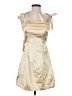 Unbranded 100% Polyester Ivory Gold Cocktail Dress Size S (estimated) - photo 1