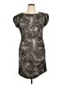 Ann Taylor Animal Print Gray Cocktail Dress Size 14 - photo 1