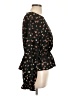 Shein Black Long Sleeve Blouse Size 12 - photo 4