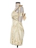 Unbranded 100% Polyester Ivory Gold Cocktail Dress Size S (estimated) - photo 5