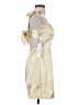 Unbranded 100% Polyester Ivory Gold Cocktail Dress Size S (estimated) - photo 4