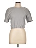 Zara Gray Short Sleeve Top Size L - photo 1